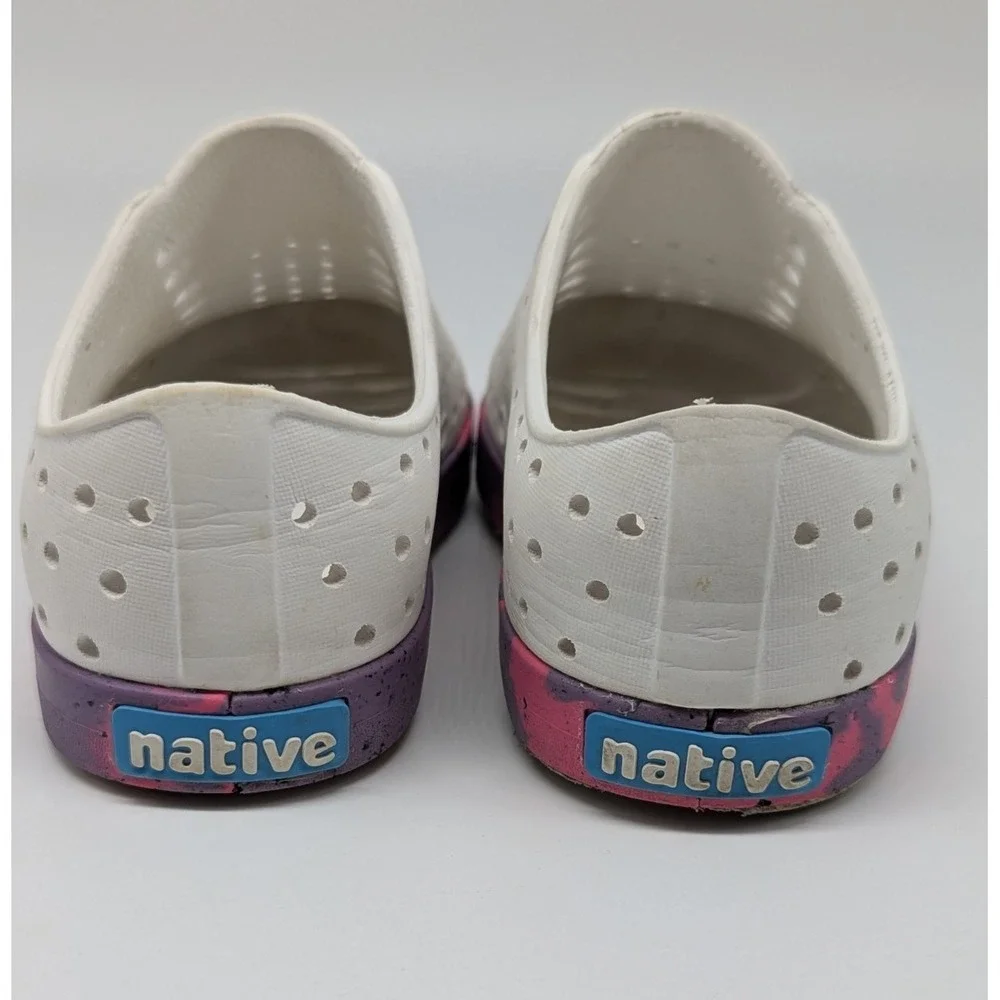 Native Jefferson‎ Marbled Waterproof Sneaker Shoe Unisex Kids Sz C12 Beach Pink